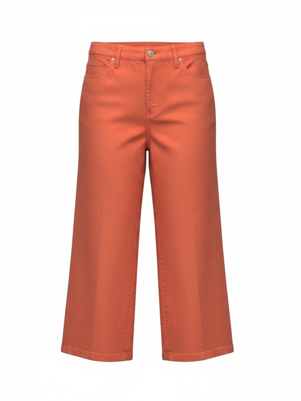 NYDJ Coco Relaxed Wide Leg Crop Jean, Coral Haze, Sz 12 NWT